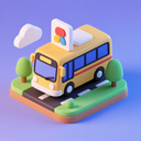 icon_art_bus_3d_isometric icon preview