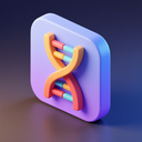 icon_art_dna_strand_3d_isometric icon preview