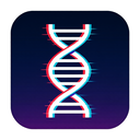 icon_art_dna_strand_digital_glitch icon preview