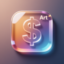 icon_art_dollar_sign_glassy icon preview