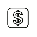 icon_art_dollar_sign_line_art icon preview