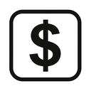 icon_art_dollar_sign_monochrome icon preview