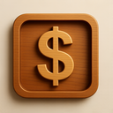 icon_art_dollar_sign_wooden icon preview
