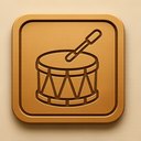 icon_art_drum_embossed icon preview