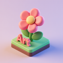 icon_art_flower_3d_isometric icon preview