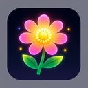 icon_art_flower_glow_effect icon preview