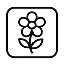 icon_art_flower_monochrome icon preview