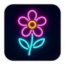 icon_art_flower_neon icon preview