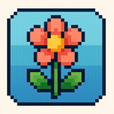 icon_art_flower_pixel_art icon preview