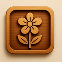 icon_art_flower_wooden icon preview