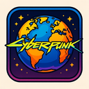 icon_art_globe_cyberpunk icon preview