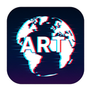 icon_art_globe_digital_glitch icon preview