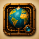icon_art_globe_steampunk icon preview