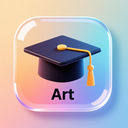 icon_art_graduation_cap_glassy icon preview