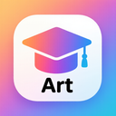 icon_art_graduation_cap_gradient icon preview