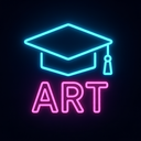 icon_art_graduation_cap_neon icon preview