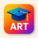 icon_art_graduation_cap_vibrant_colors icon preview