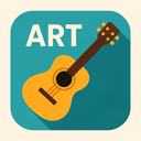 icon_art_guitar_flat_design icon preview