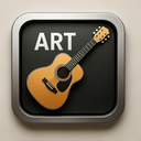icon_art_guitar_metallic icon preview