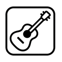 icon_art_guitar_monochrome icon preview
