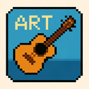 icon_art_guitar_pixel_art icon preview