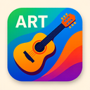 icon_art_guitar_vibrant_colors icon preview