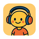 icon_art_headphones_cartoon icon preview