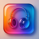 icon_art_headphones_glassy icon preview