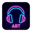 icon_art_headphones_neon icon preview