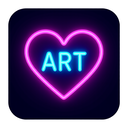 icon_art_heart_neon icon preview