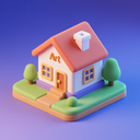 icon_art_house_3d_isometric icon preview