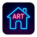 icon_art_house_neon icon preview