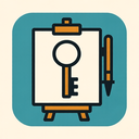 icon_art_key_flat_design icon preview