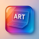 icon_art_laptop_glassy icon preview