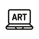 icon_art_laptop_monochrome icon preview