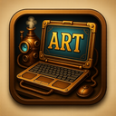 icon_art_laptop_steampunk icon preview
