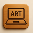 icon_art_laptop_wooden icon preview