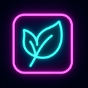 icon_art_leaf_neon icon preview