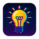 icon_art_light_bulb_digital_glitch icon preview
