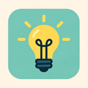 icon_art_light_bulb_flat_pastel icon preview