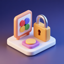 icon_art_lock_3d_isometric icon preview