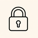icon_art_lock_minimal_outline icon preview