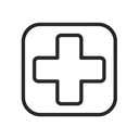 icon_art_medical_cross_minimal_outline icon preview