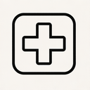 icon_art_medical_cross_monochrome icon preview
