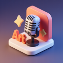 icon_art_microphone_3d_isometric icon preview