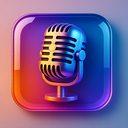 icon_art_microphone_glassy icon preview