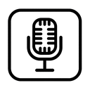 icon_art_microphone_monochrome icon preview