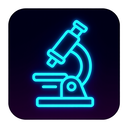 icon_art_microscope_neon icon preview