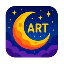 icon_art_moon_vibrant_colors icon preview