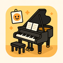 icon_art_piano_cartoon icon preview